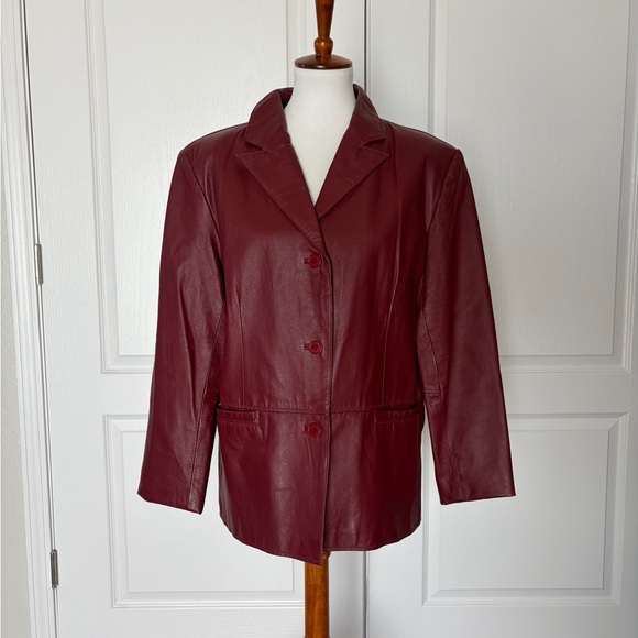 Clio Jackets & Blazers - Clio Vintage Leather Blazer Jacket